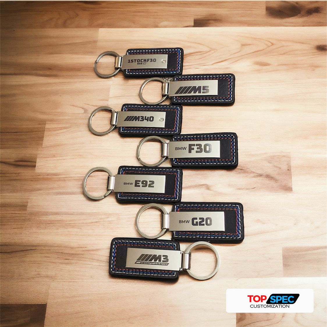 BMW Series/Chasis Customizable Keychains